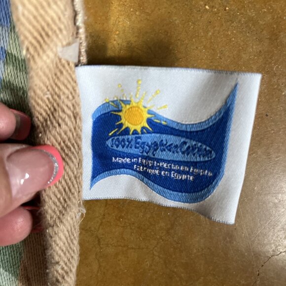 Vintage Jay Franco Beach Towel Reversible Island Palm Tree 69” Egyptian Cotton - Picture 3 of 6